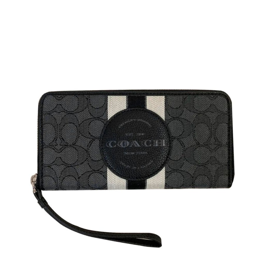 Wallets Coach Zip Around Wallets | Women'S Purse Coach Zip C9073-Svrt6 Black