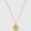 Jewellery Izoa Necklaces | Izoa Julius Coin Necklace Gold