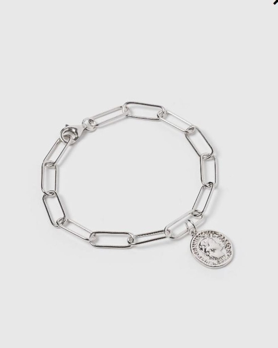 Jewellery Izoa Bracelets | Izoa Token Bracelet Sterling Silver