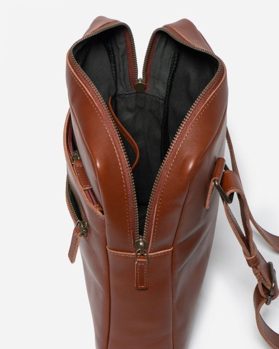 Men Stitch & Hide Satchels & Messengers | Stitch & Hide Cooper Satchel Maple Brown