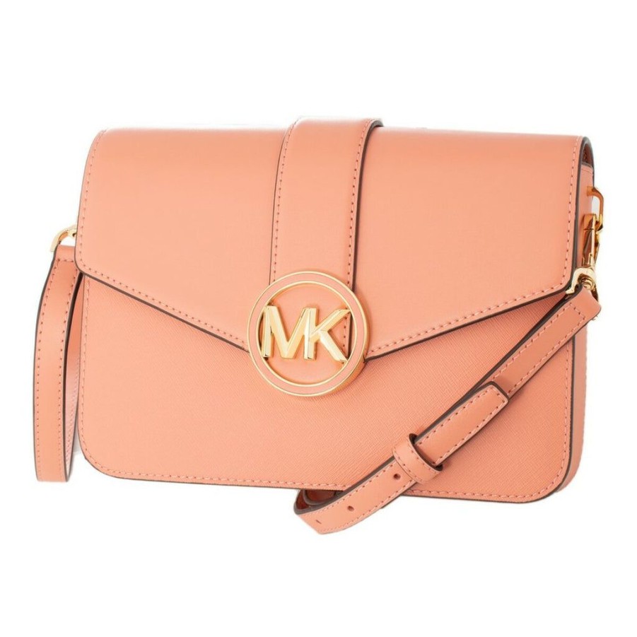 Handbags Michael Kors | Michael Kors 35S2Gnml2L-Sherbert Pink Leather Shoulder Bag