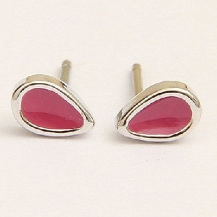 Jewellery Pigeonhole Earrings | Pigeonhole Teardrop Magenta Pink Earrings