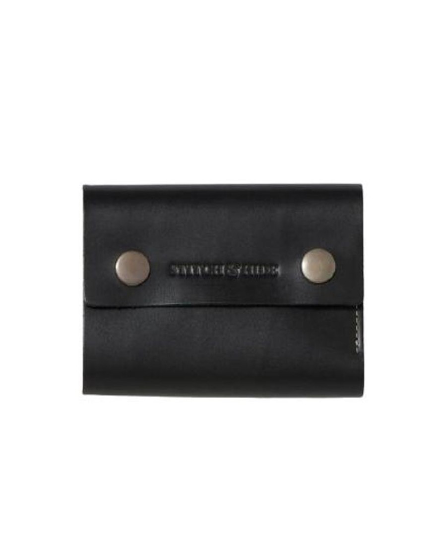 Wallets Stitch & Hide Bifold & Trifold Wallets | Stitch & Hide Leather Jack Men'S Wallet Black