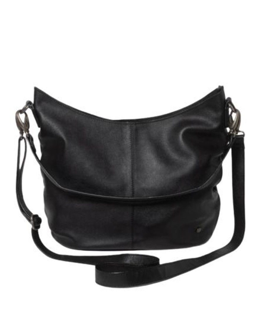 Handbags Stitch & Hide | Stitch & Hide Leather Frankie Shoulder Bag Black - Free Wallet Pouch