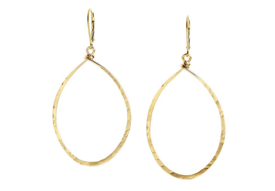 Women Agapantha Jewelry Jewellery | Agapantha Hanna Hammered Hoops Med Gold, Rose Gold & Silver