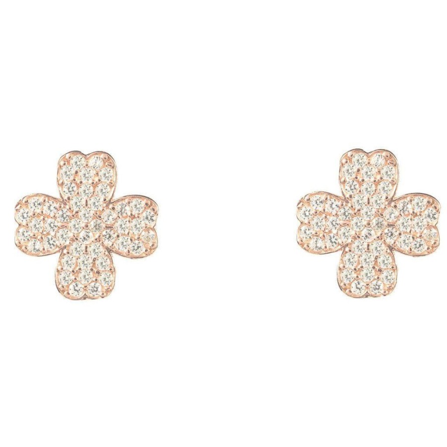 Jewellery LATELITA LONDON Earrings | Latelita London Lucky Four Leaf Clover Earring