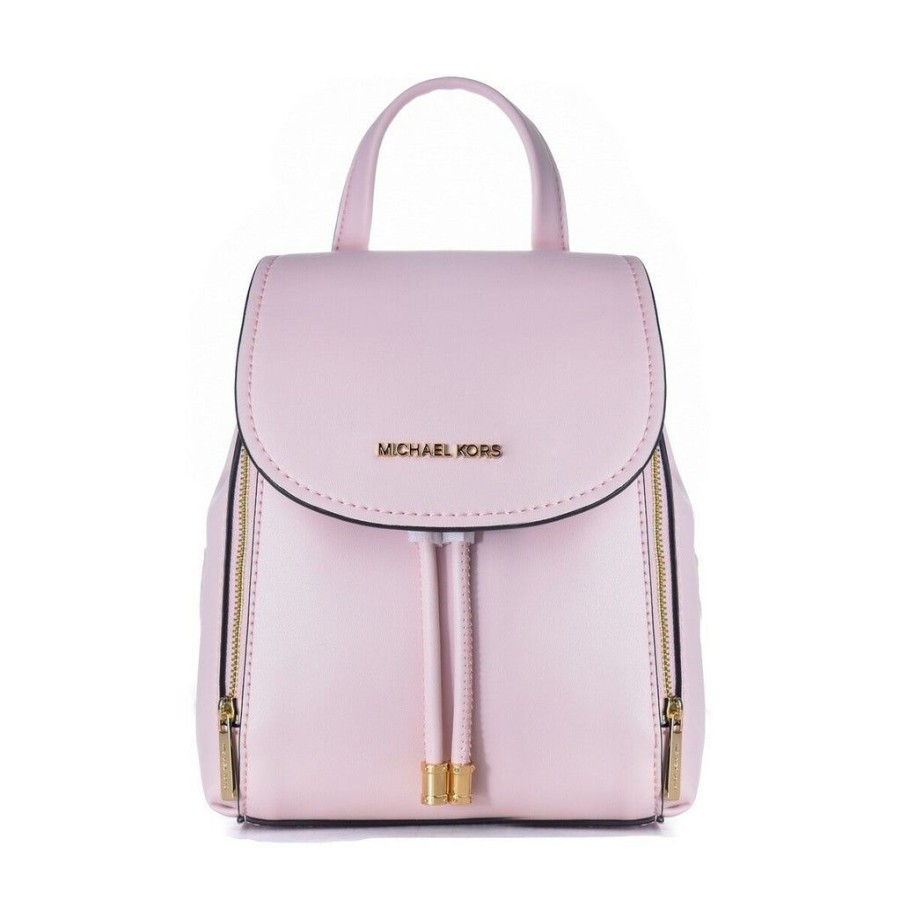 Handbags Michael Kors | Michael Kors 35F2G8Pb0O-Powder-Blush Pink Leather Casual Backpack