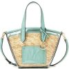 Handbags Michael Kors | Michael Kors 35T2G7Kt5W-Seafoam Blue Plastic Kimber Straw Tote Bag