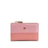 Wallets GUNAS NEW YORK Snap Closure Wallets | Gunas New York Madison Pink Vegan Leather Wallet