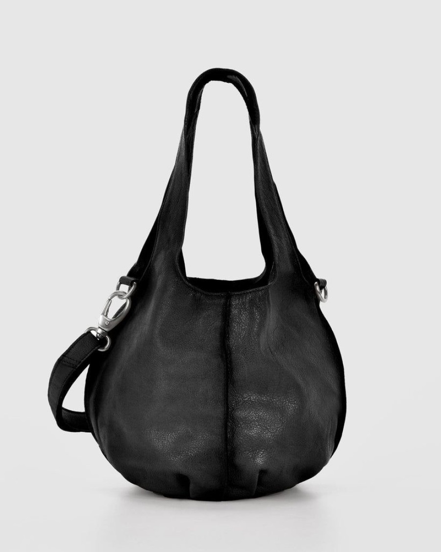 Handbags Cobb & Co | Cobb & Co Simpson Small Round Leather Tote