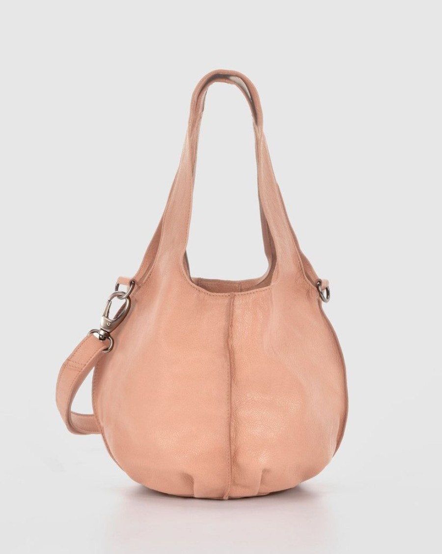 Handbags Cobb & Co | Cobb & Co Simpson Small Round Leather Tote