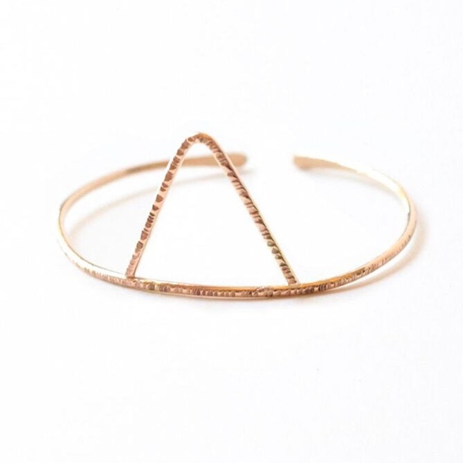 Jewellery Agapantha Jewelry Bracelets | Agapantha Jessa Triangle Cuff Bracelet