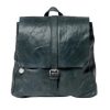 Handbags Stitch & Hide | Stitch & Hide Washed Leather Hamburg Backpack Petrol Green - Free Wallet Pouch