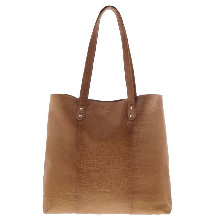 Handbags Gabee | Gabee Belford Leather Tote Tan Black