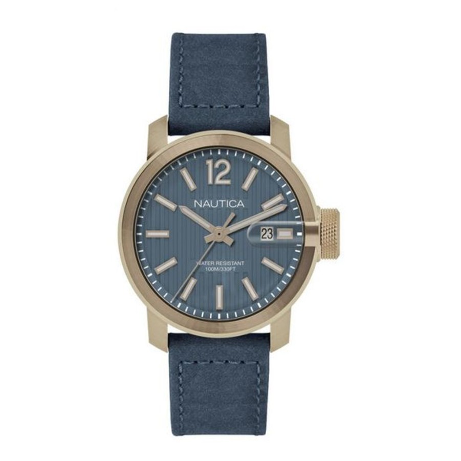 Watches Nautica Metal Watches | Nautica Napsyd004 (44 Mm) Men'S Watch