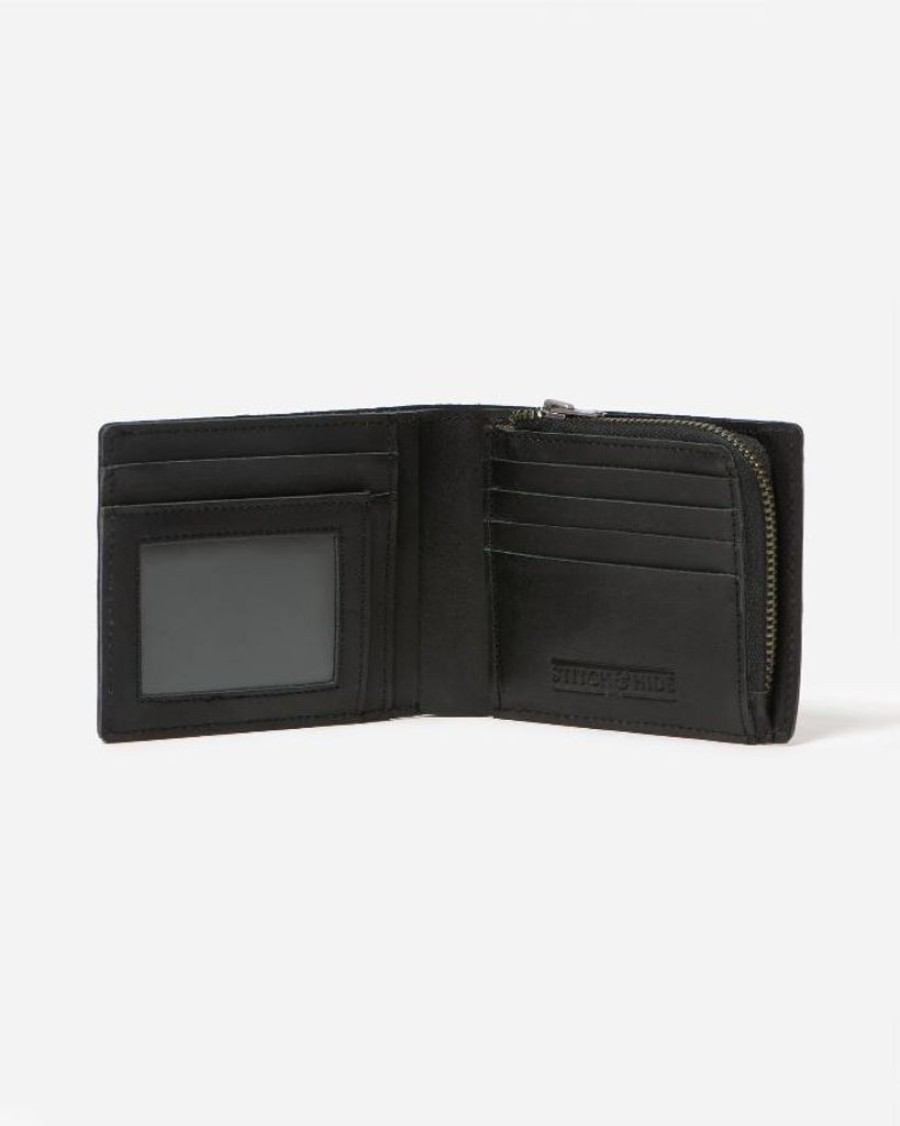 Wallets Stitch & Hide Bifold & Trifold Wallets | Stitch & Hide Leather Billy Wallet Black