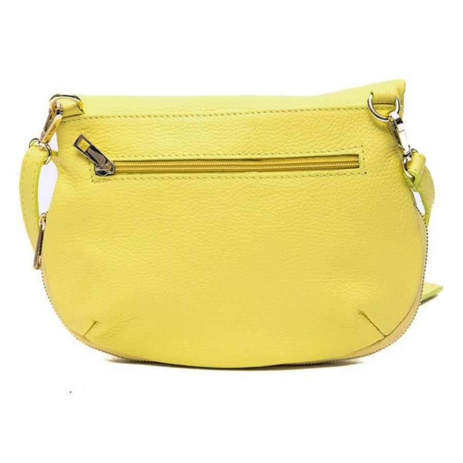 Handbags Trussardi | Trussardi D66Trc1016-Giallo Leather Crossbody Shoulder Bag Yellow