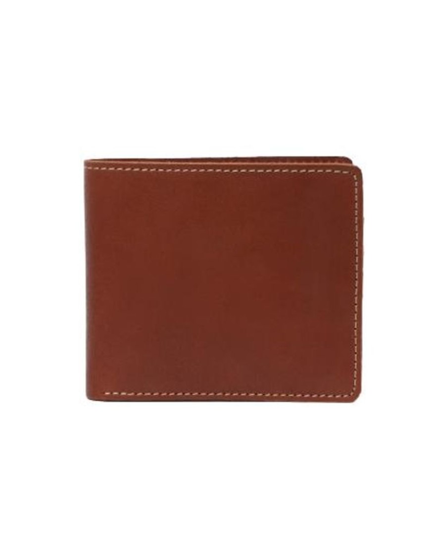 Wallets Stitch & Hide Bifold & Trifold Wallets | Stitch & Hide Leather Connor Wallet Maple Brown