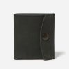 Wallets Stitch & Hide Bifold & Trifold Wallets | Stitch & Hide Leather Joey Bi-Fold Wallet Snap Closure Black