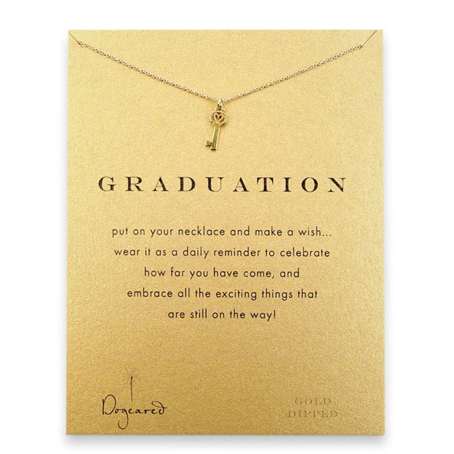 Jewellery Dogeared Necklaces | Dogeared Graduation Necklace - Gold Dipped