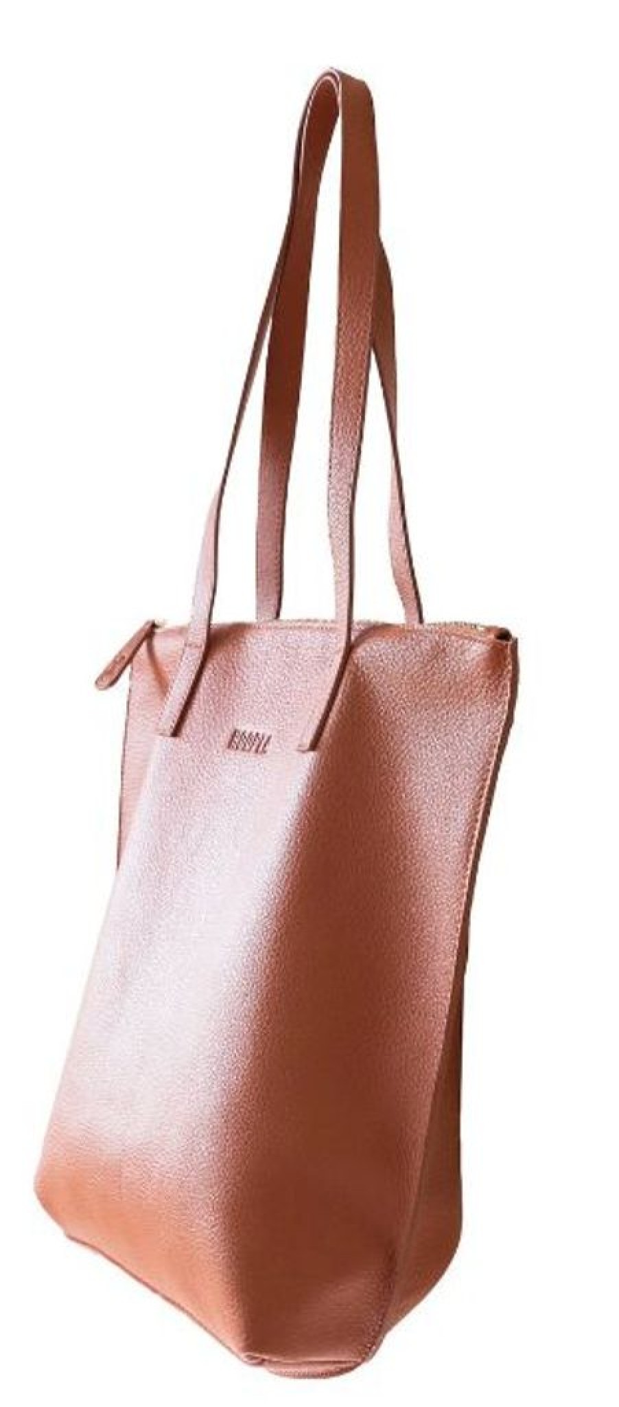 Handbags Hoopla | Hoopla Leather Small Zip Tote Ochre Brown