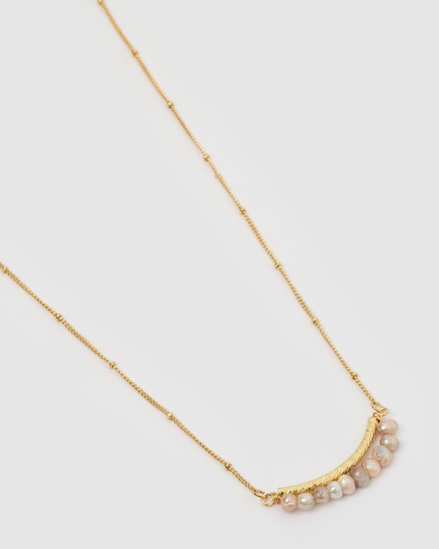 Jewellery Miz Casa & Co Necklaces | Miz Casa & Co Tempest Freshwater Pearl Necklace Gold Purple