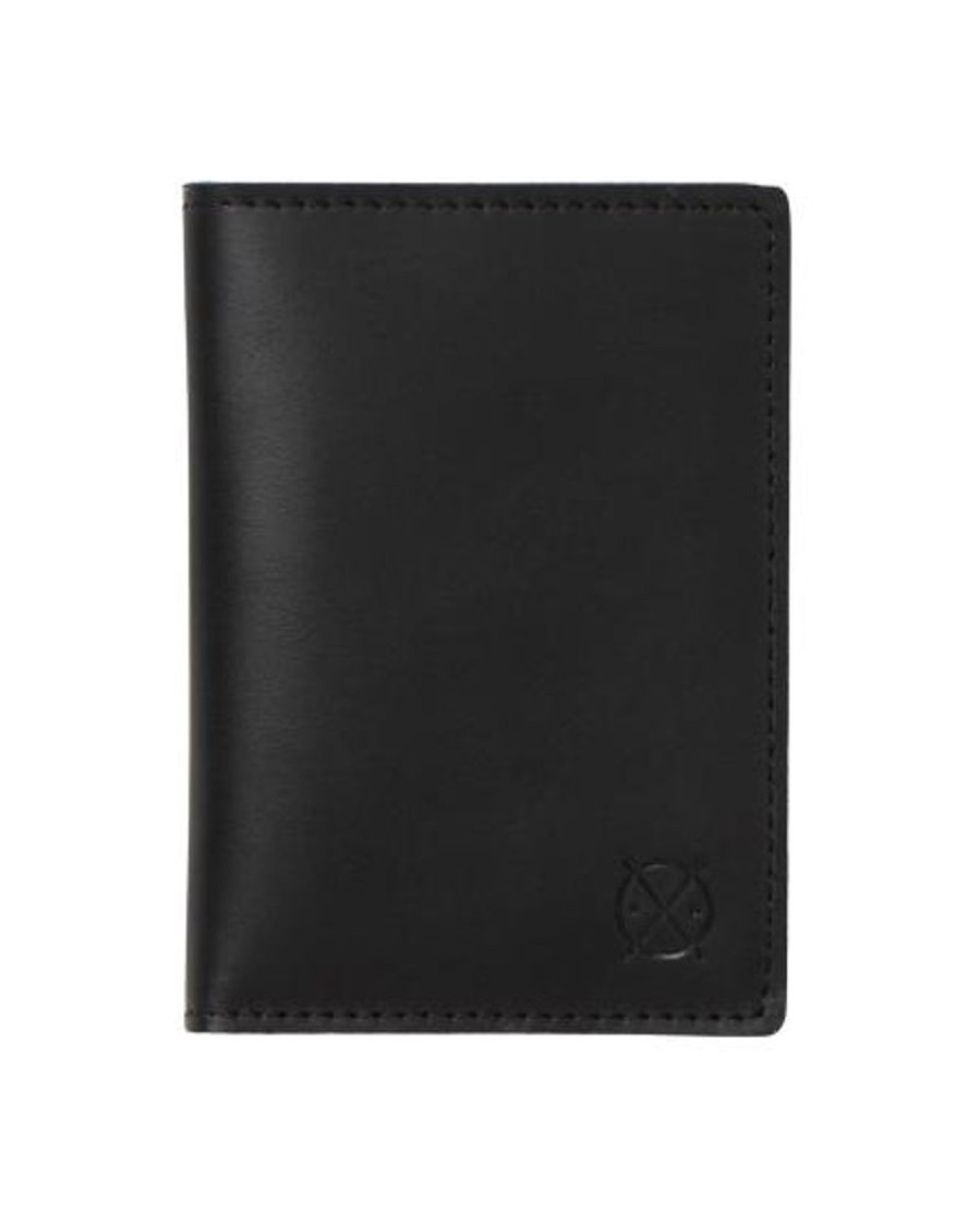 Wallets Stitch & Hide Bifold & Trifold Wallets | Stitch & Hide Leather Cameron Men'S Wallet Black