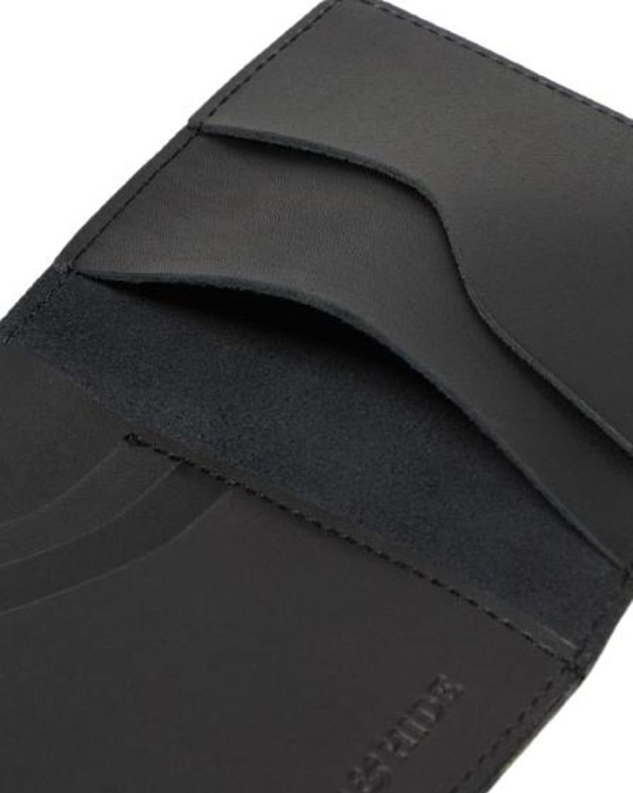 Wallets Stitch & Hide Bifold & Trifold Wallets | Stitch & Hide Leather Cameron Men'S Wallet Black