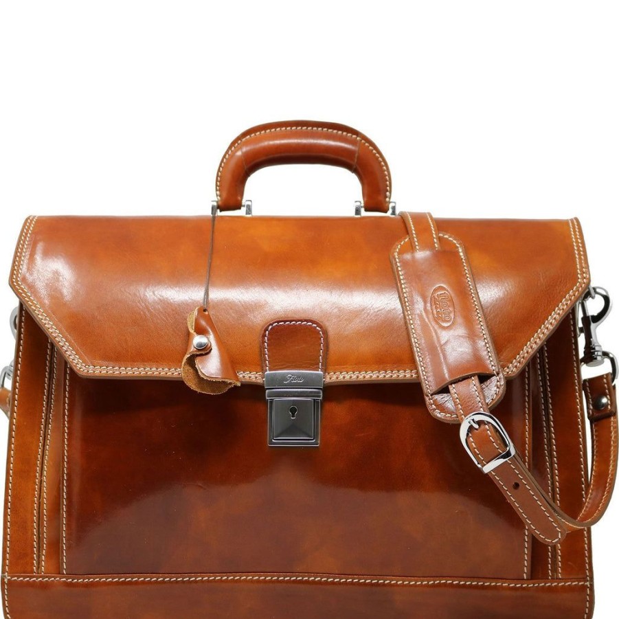 Men Floto Briefcases | Floto Leather Venezia Briefcase