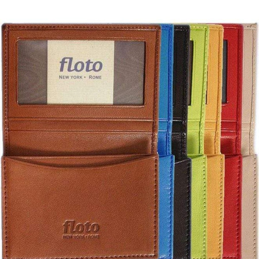 Wallets Floto Leather Card Holders | Floto Leather Firenze Card Case