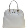 Handbags Floto Leather | Floto Leather Ragazza Satchel Bag Ivory