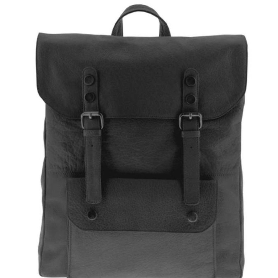 Handbags Cobb & Co | Cobb & Co Wentworth Jr Leather Backpack Black