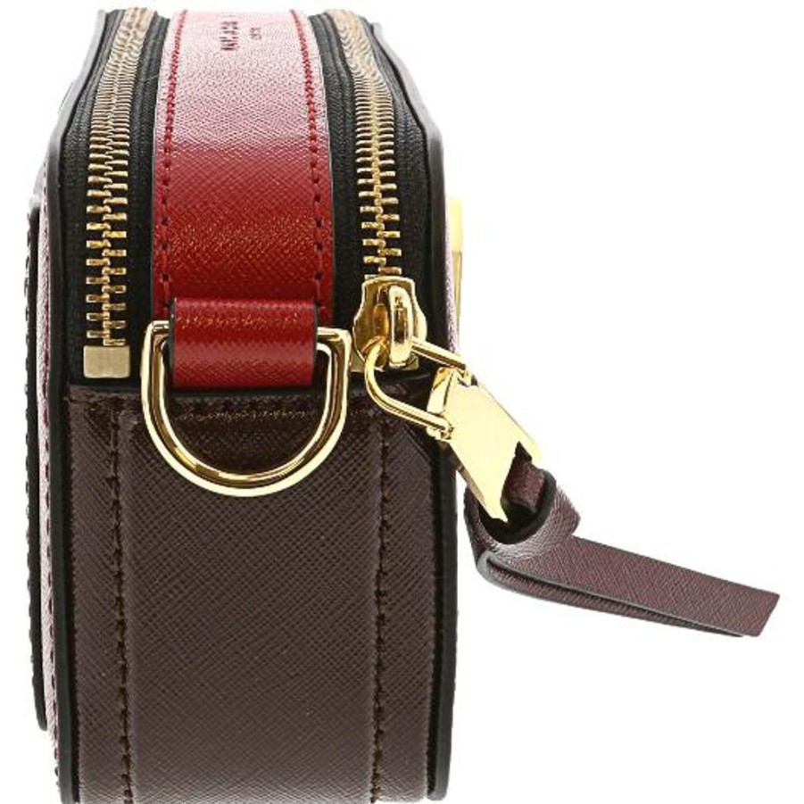 Handbags Marc Jacobs | Marc Jacobs Snapshot Leather Shoulder Bag Cranberry Red