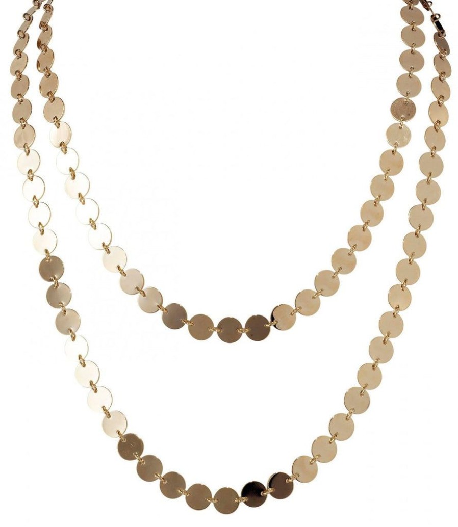 Jewellery Lisa Freede Necklaces | Lisa Freede Metallic Palette Necklace Gold