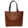 Handbags Stitch & Hide | Stitch & Hide Leather Emma Tote Bag - Classic Collection - Maple Brown - Free Wallet Pouch