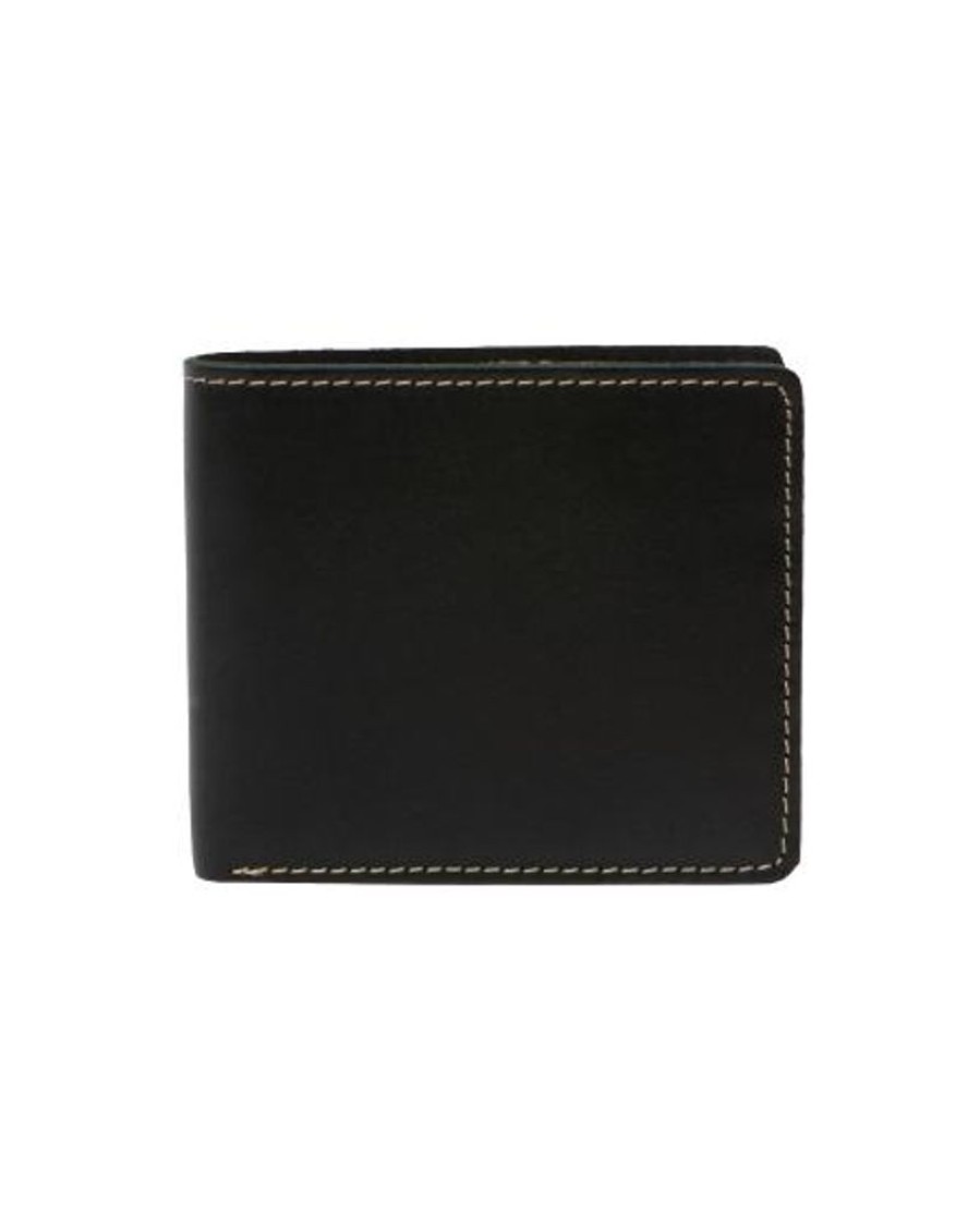 Wallets Stitch & Hide Bifold & Trifold Wallets | Stitch & Hide Leather Connor Wallet Black