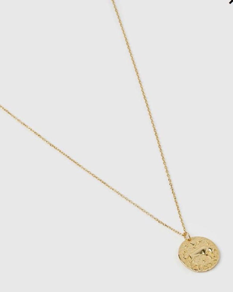 Jewellery Izoa Necklaces | Izoa Star Sign Necklace Taurus Gold