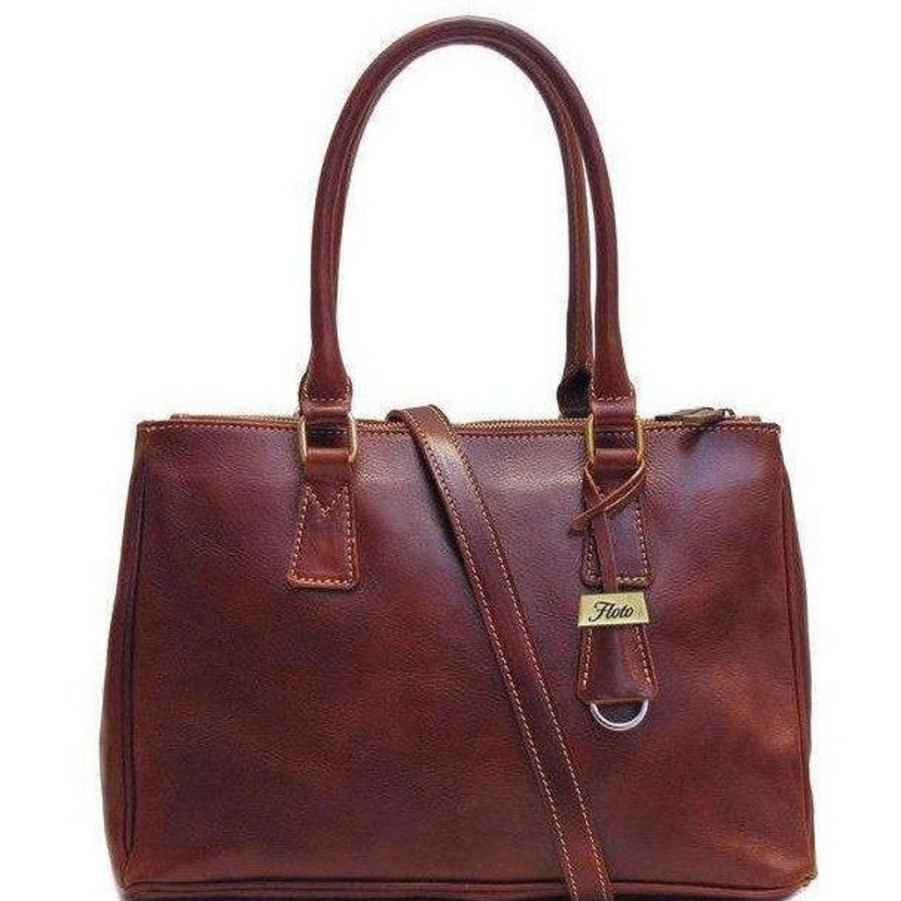 Handbags Floto Leather | Floto Leather Roma Satchel Bag