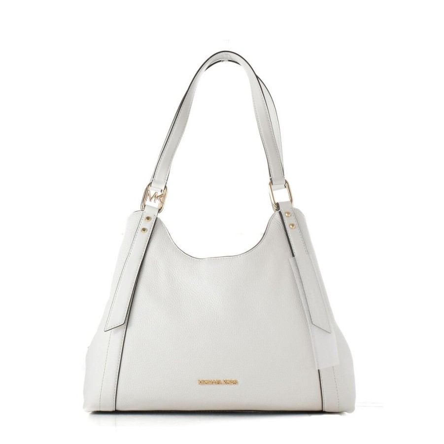 Handbags Michael Kors | Michael Kors Shoulder Bag Arlo White 34 X 27 X 15 Cm