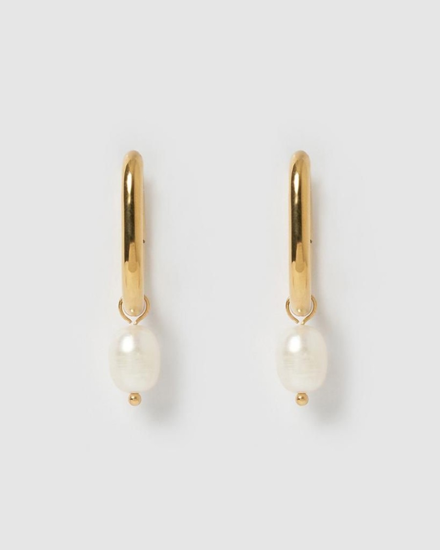 Jewellery Miz Casa & Co Earrings | Miz Casa & Co Penelope Hoop Earrings Gold