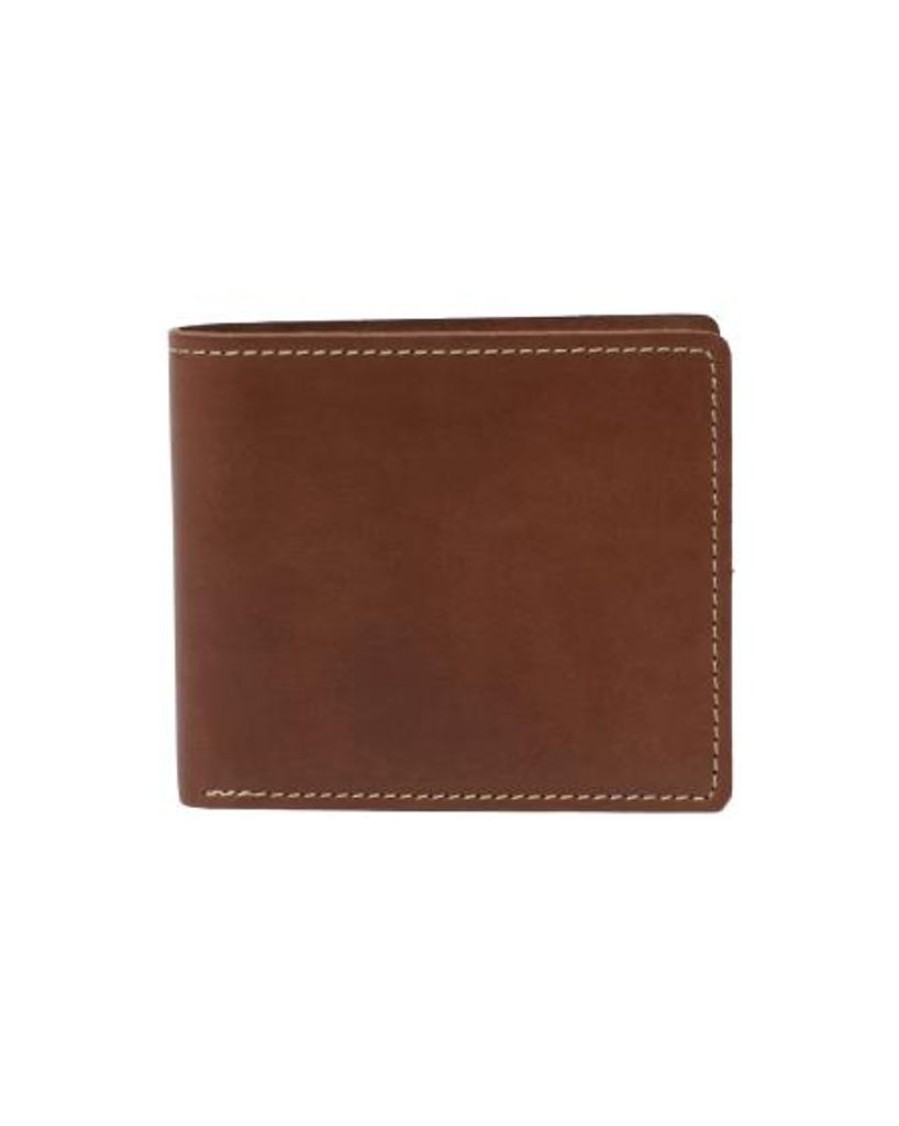 Wallets Stitch & Hide Bifold & Trifold Wallets | Stitch & Hide Leather Connor Wallet Brown