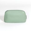 Women Hoopla Cosmetic Bags | Hoopla Leather Make-Up Bag Sage Green