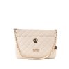 Handbags GUNAS NEW YORK | Gunas New York Koi Off White Quilted Vegan Leather Shoulder Bag Purse