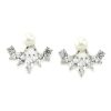 Jewellery Kristin Perry Earrings | Kristin Perry Iced Pearl Ear Jacket Earrings