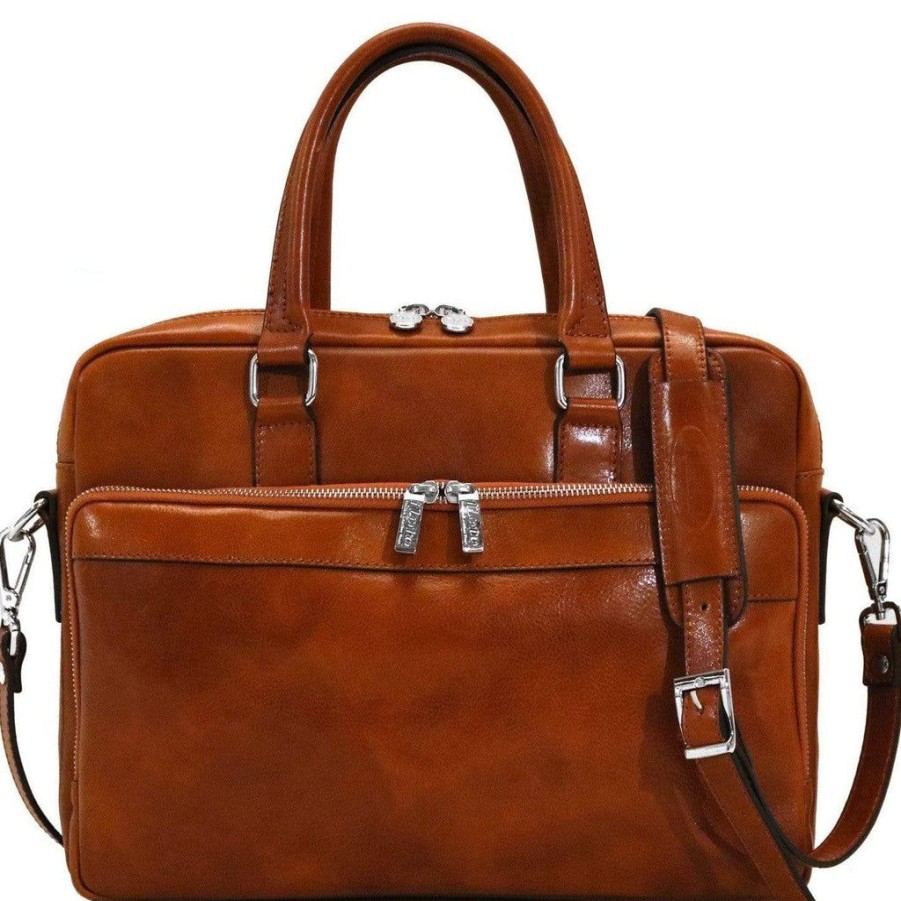 Men Floto Laptop Bags | Floto Leather Avelo Laptop Bag