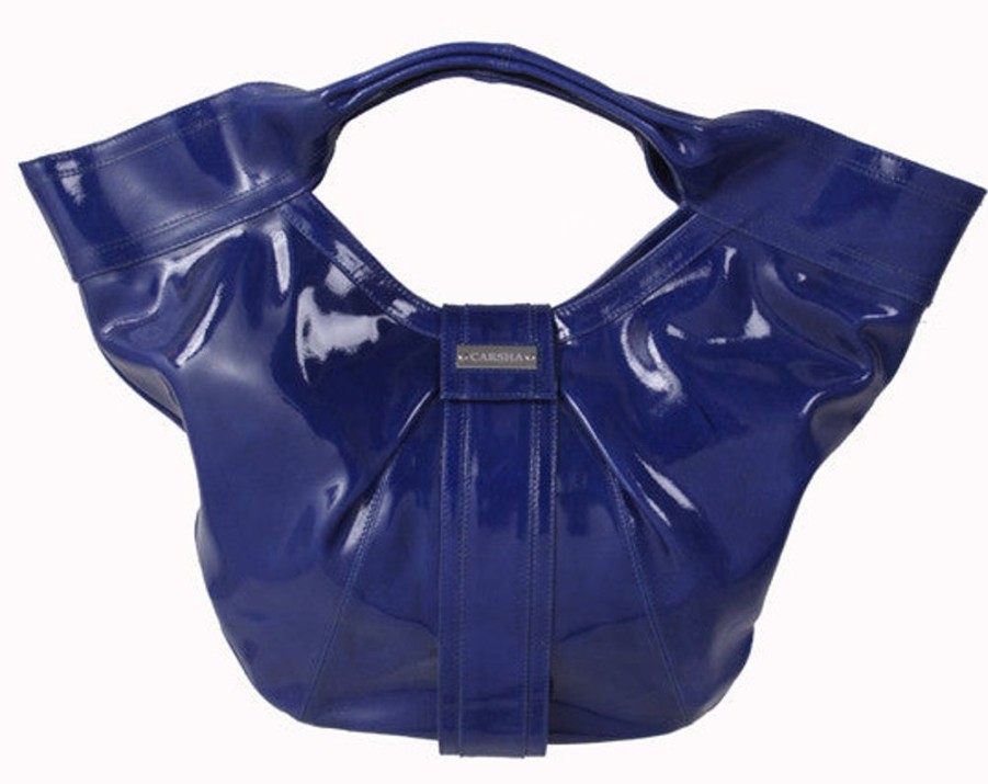 Handbags Carsha | Carsha "Tokyo" Patent Leather Satchel Bag Sale