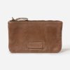 Wallets Stitch & Hide Pouch Wallets | Stitch & Hide Leather Lennox Pouch Taupe Brown