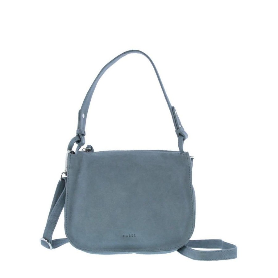 Handbags Gabee | Gabee Leather Perry Crossbody Shoulder Bag Denim Blue