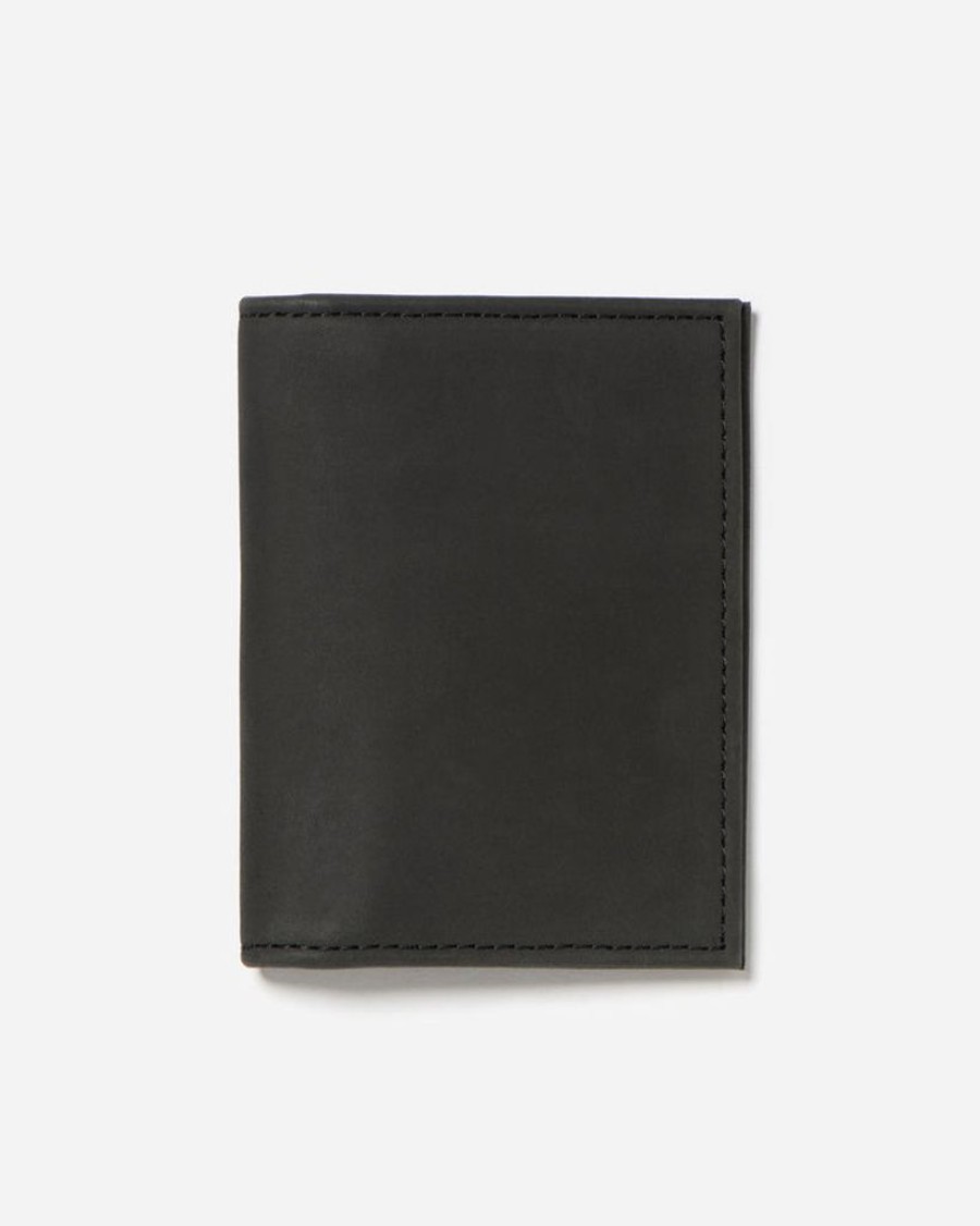 Wallets Stitch & Hide Card Holders | Stitch & Hide Leather Tim Card Holder Black