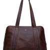 Handbags Hidesign | Hidesign Cerys Leather Multi-Compartment Shoulder Bag Brown